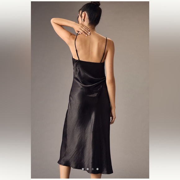 Anthropologie NWT By Anthropologie Cowl-Neck Slip Dress - Picture 4 of 4